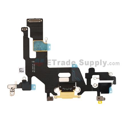 For Apple iPhone 11 Charging Port Flex Cable Ribbon Replacement - Yellow - Grade S+