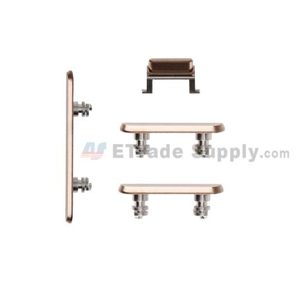For Apple iPhone 11 Pro/Pro Max Side Keys Replacement (4pcs/set) - Gold - Grade S+