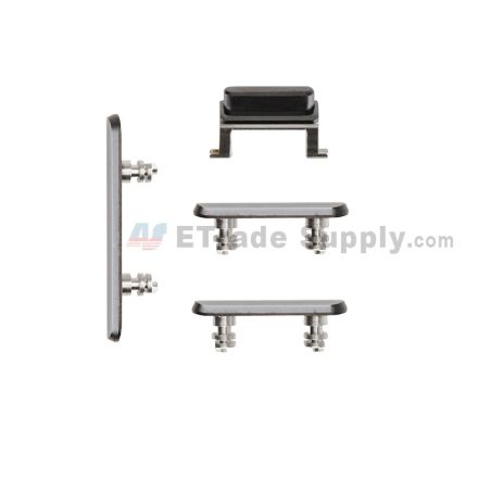 For Apple iPhone 11 Pro/Pro Max Side Keys Replacement (4pcs/set) - Gray - Grade S+