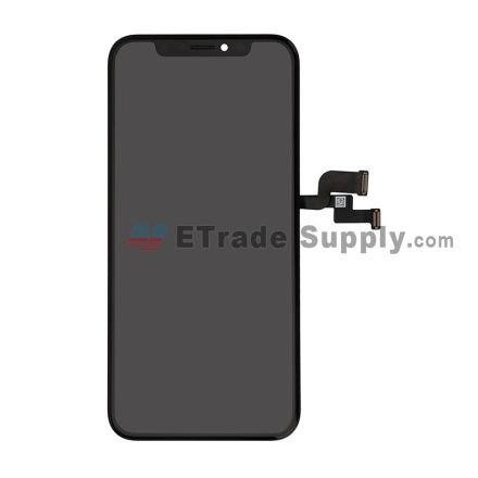 For Apple iPhone XS LCD Screen and Digitizer Assembly with Frame Replacement - Black - Grade R