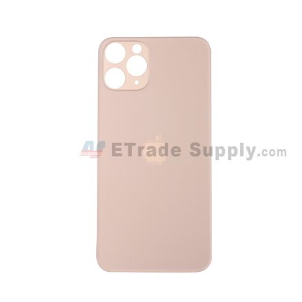 For Apple iPhone 11 Pro Battery Door with Apple Logo Replacement - Gold - Grade R