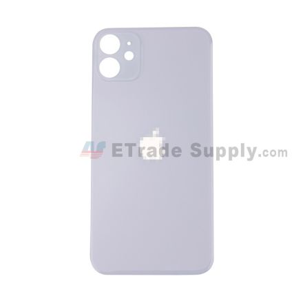 For Apple iPhone 11 Battery Door with Apple Logo Replacement - Purple - Grade R