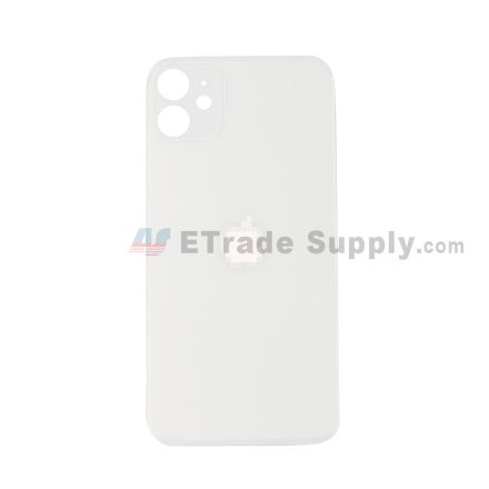 For Apple iPhone 11 Battery Door with Apple Logo Replacement - White - Grade R