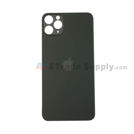 For Apple iPhone 11 Pro Max Battery Door with Apple Logo Replacement - Midnight Green - Grade R
