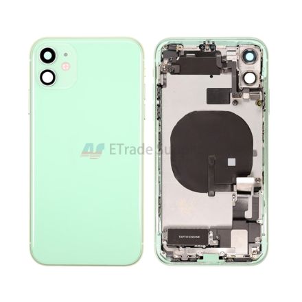 For Apple iPhone 11 Rear Housing with Battery Door and Apple Logo Replacement - Green - Grade S+