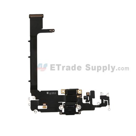 For Apple iPhone 11 Pro Max Charging Port Flex Cable Ribbon Replacement - Black - Grade S+