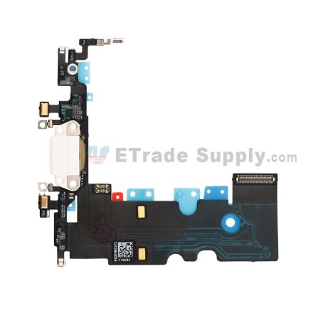 For Apple iPhone SE 2 Charging Port Flex Cable Ribbon Replacement - White - Grade S+