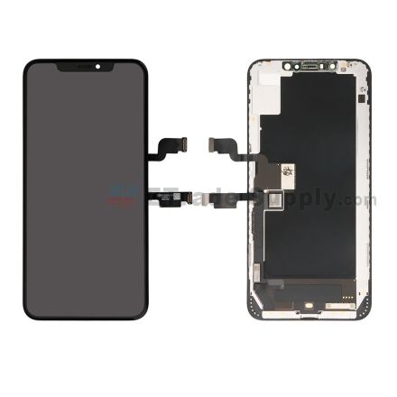 For Apple iPhone XS Max LCD Screen and Digitizer Assembly with Frame Replacement (OLED) - Black - Grade R