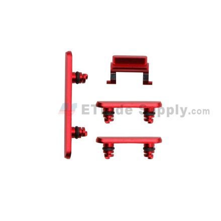 For Apple iPhone 11 Side Keys Replacement (4 pcs/set) - Red - Grade S+