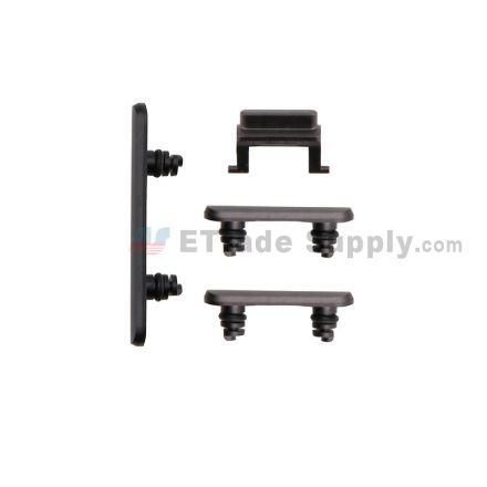 For Apple iPhone 11 Side Keys Replacement (4 pcs/set) - Black - Grade S+