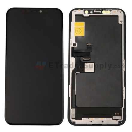 For Apple iphone 11 Pro LCD Screen and Digitizer Assembly with Frame Replacement - Black - Grade S