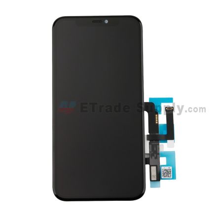 For Apple iPhone 11 LCD Screen and Digitizer Assembly with Frame Replacement - Black - Grade R