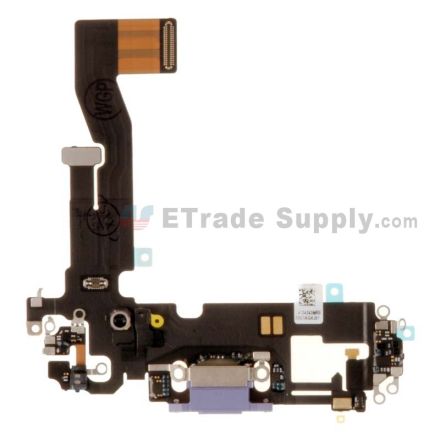 For Apple iPhone 12 Charging Port Flex Cable Ribbon Replacement - Purple - Grade S+