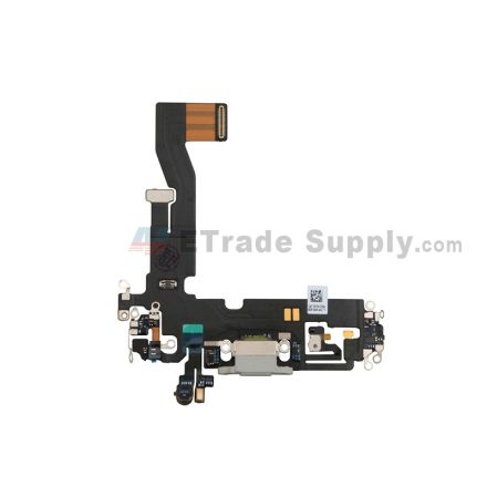 For Apple iPhone 12 Pro Charging Port Flex Cable Ribbon Replacement - Silver - Grade S+
