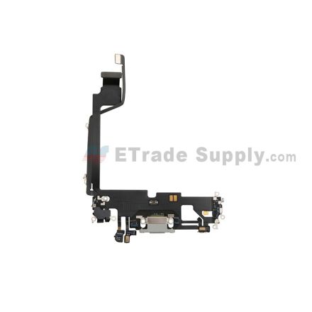 For Apple iPhone 12 Pro Max Charging Port Flex Cable Ribbon Replacement - Silver - Grade S+
