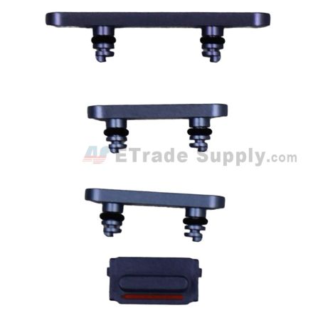 For Apple iPhone 12 Side Keys Replacement (4 pcs/set ) - Purple - Grade S+