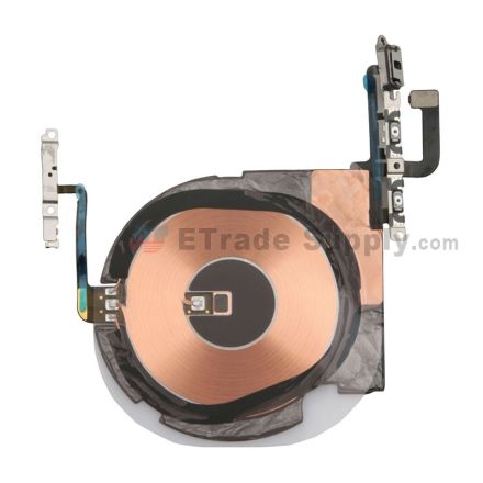 For Apple iPhone 12 Power Button and Volume Button Flex Cable Ribbon Assembly With Wireless Charger Replacement - Grade S+