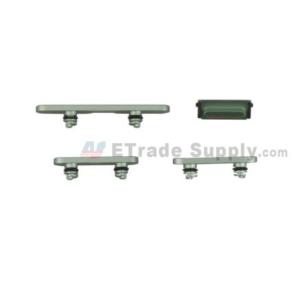 For Apple iPhone 12 Mini Side Keys Replacement (4 pcs/set) - Green - Grade S+
