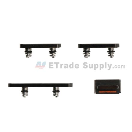 For Apple iPhone 12 Pro Max Side Keys Replacement (4 pcs/set) - Graphite - Grade S+