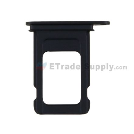 For Apple iPhone 13 SIM Card Tray Replacement (Single SIM Card) - Black - Grade S+