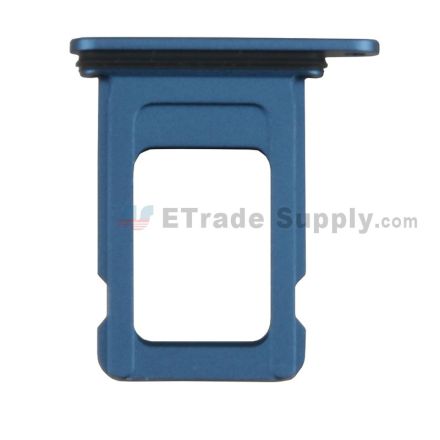 For Apple iPhone 13 SIM Card Tray Replacement (Single SIM Card) - Blue - Grade S+