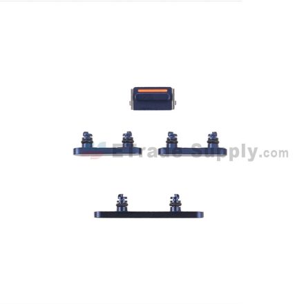 For Apple iPhone 13 Side Keys Replacement (4 pcs/set) - Blue - Grade S+