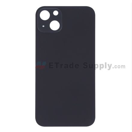 For Apple iPhone 13 Battery Door with Apple Logo Replacement - Midnight - Grade R