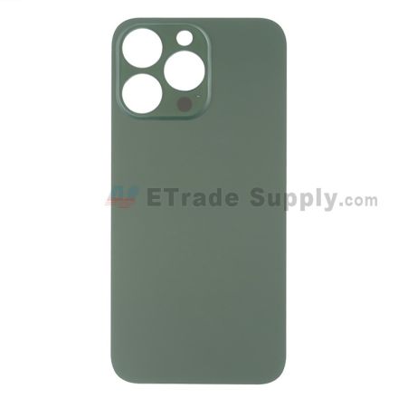 For Apple iPhone 13 Pro Battery Door with Apple Logo Replacement - Alpine Green- Grade R