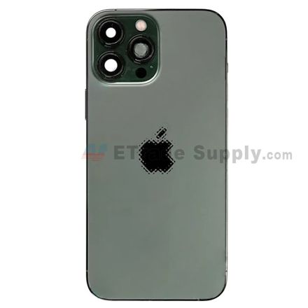 For Apple iPhone 13 Pro Max Rear Housing with Battery Door and Apple Logo Replacement -Alpine Green - Grade R