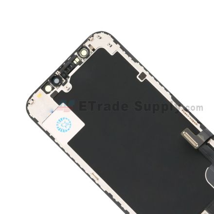 For Apple iPhone 12 Mini LCD Screen and Digitizer Assembly with Frame Replacement - Black - Grade S