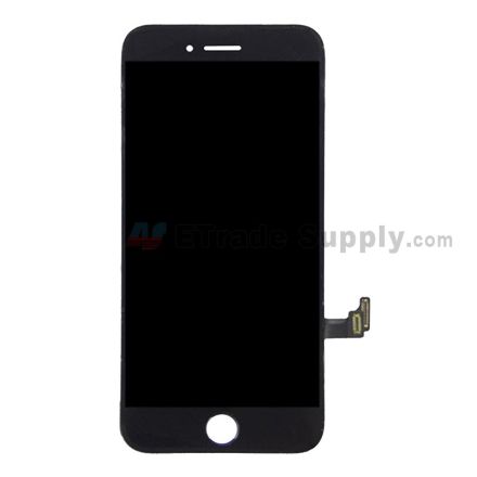 For Apple iPhone SE 2 LCD Screen and Digitizer Assembly with Frame Replacement - Black - Grade S