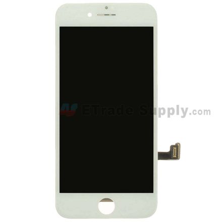 For Apple iPhone SE 2 LCD Screen and Digitizer Assembly with Frame Replacement - White - Grade S