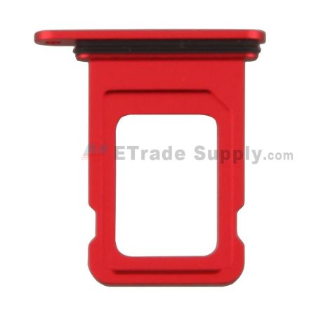 For Apple iPhone 14 SIM Card Tray Replacement (Single SIM Card) - Red - Grade S+