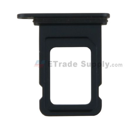 For Apple iPhone 14 SIM Card Tray Replacement (Single SIM Card) - Midnight - Grade S+