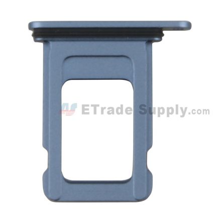 For Apple iPhone 14 SIM Card Tray Replacement (Single SIM Card) - Blue - Grade S+