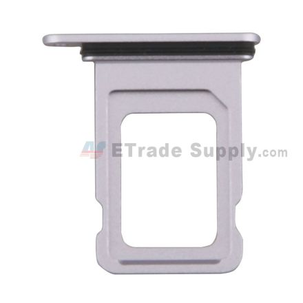 For Apple iPhone 14 SIM Card Tray Replacement (Single SIM Card) - Purple - Grade S+
