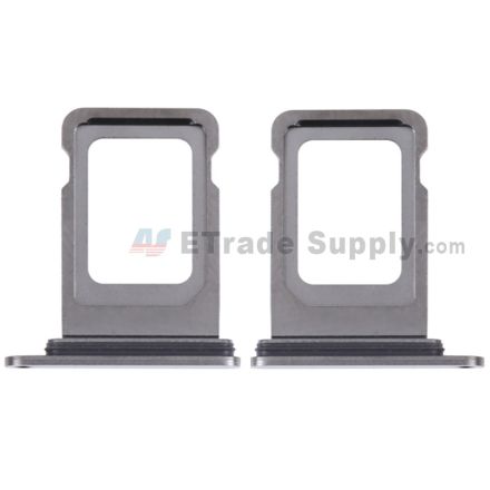 For Apple iPhone 14 Pro Max SIM Card Tray Replacement (Single SIM Card) - Space Black - Grade S+