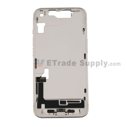 For Apple iPhone 14 Rear Housing Assembly Replacement - Starlight - Grade S+