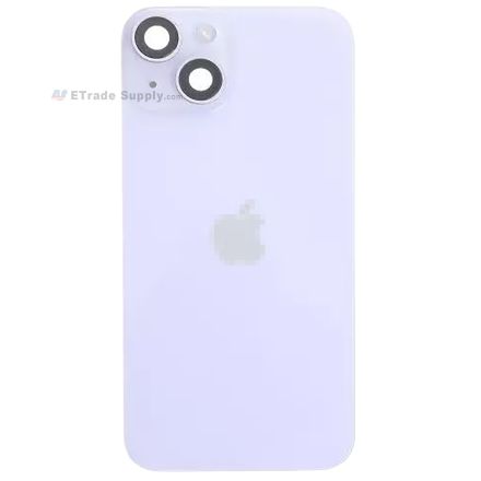 For Apple iPhone 14 Battery Door Assembly Replacement - Purple - Grade S+