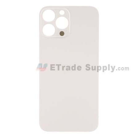 For Apple iPhone 14 Pro Max Battery Door with Apple Logo Replacement - Gold - Grade R