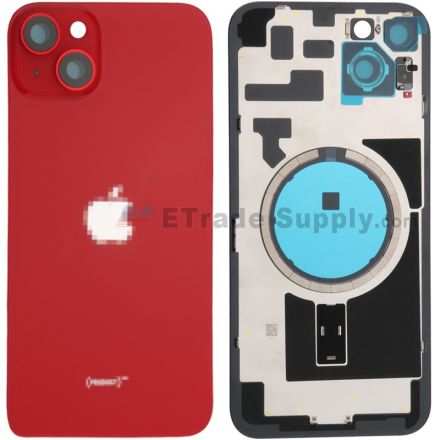 For Apple iPhone 14 Plus Battery Door Assembly Without Small Parts Replacement - Red - Grade R