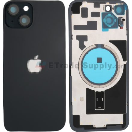 For Apple iPhone 14 Plus Battery Door Assembly Without Small Parts Replacement - Midnight - Grade R