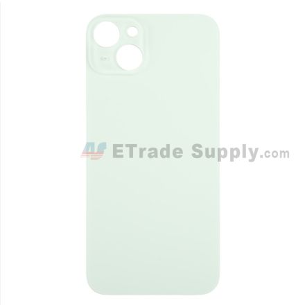 For Apple iPhone 15 Plus Battery Door with Apple Logo Replacement - Green - Grade S+