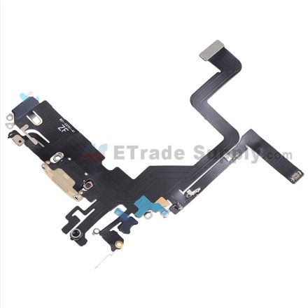 Apple iPhone 14 Pro Charging Port Flex Cable Ribbon , Gold