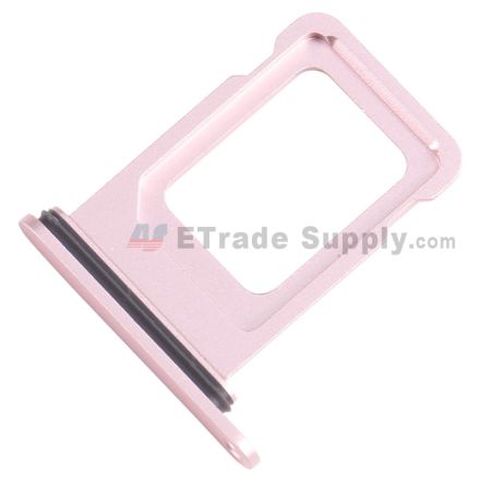For Apple iPhone 15/15 Plus SIM Card Tray Replacement (Single SIM Card) - Pink - Grade S+