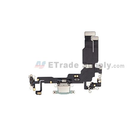 For Apple iPhone 15 Charging Port Flex Cable Ribbon Replacement - Green - Grade S+