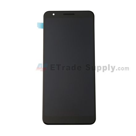 For Google Pixel 3a LCD Screen and Digitizer Assembly Replacement - Black - Without Logo - Grade S+