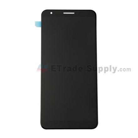 For Google Pixel 3a XL LCD Screen and Digitizer Assembly Replacement - Black - Without Logo - Grade S+