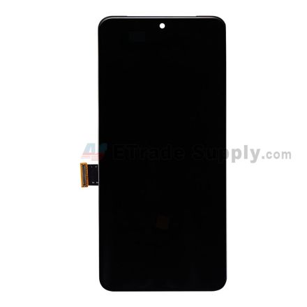 For Google Pixel 8 Pro LCD Screen and Digitizer Assembly with Frame Replacement - Black - Grade S+