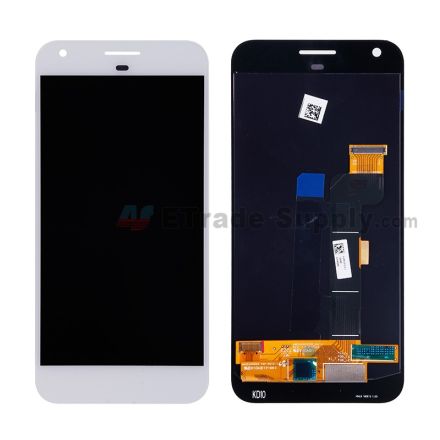 For Google Pixel XL LCD Screen and Digitizer Assembly Replacement - White - Without Any Logo - Grade S+